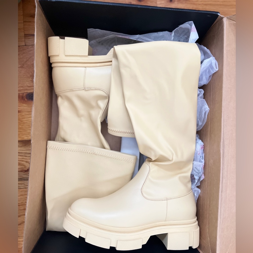 NWT/NIB ‘Combat’ knee high boots